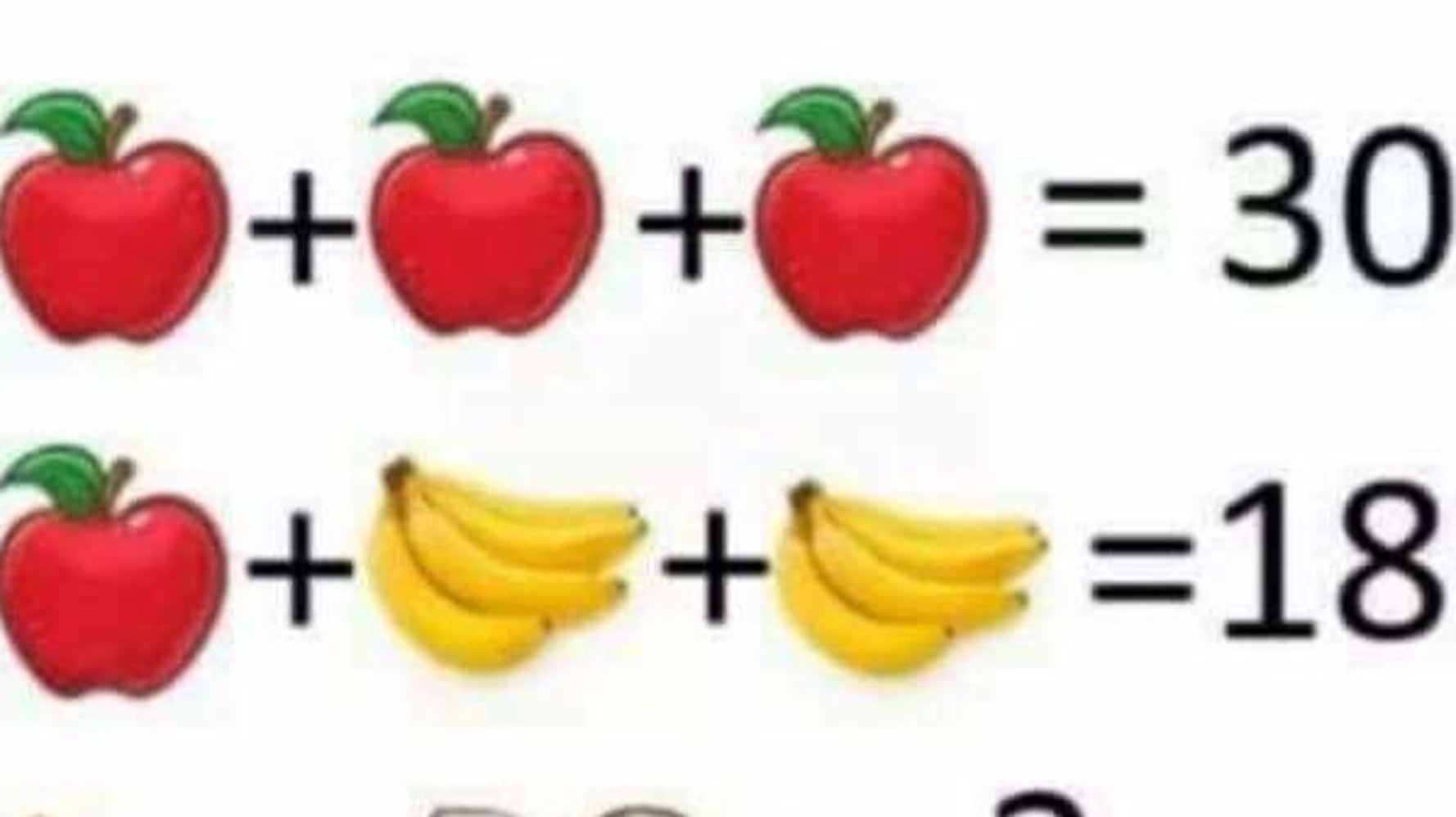 Here's The Answer To That Fruit Math Puzzle That's Driving Everyone
