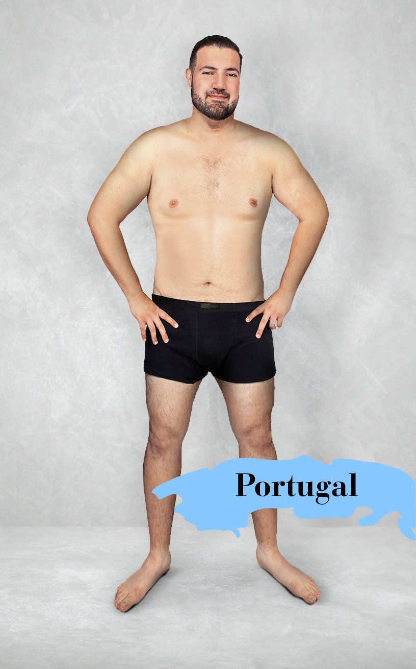 The Ideal Male Body in 19 Countries Around the World