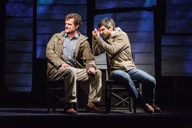 Michael Cumpsty and Michael Crane in "The Body of an American." 