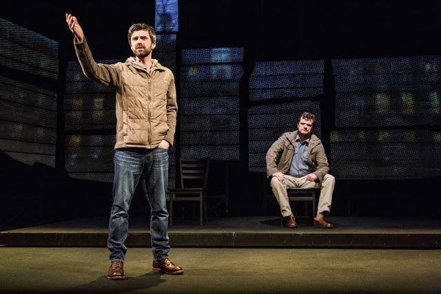 "American" dramatizes the real-life friendship between playwright Dan O'Brien (Crane) and photojournalist Paul Watson (Cumpsty).