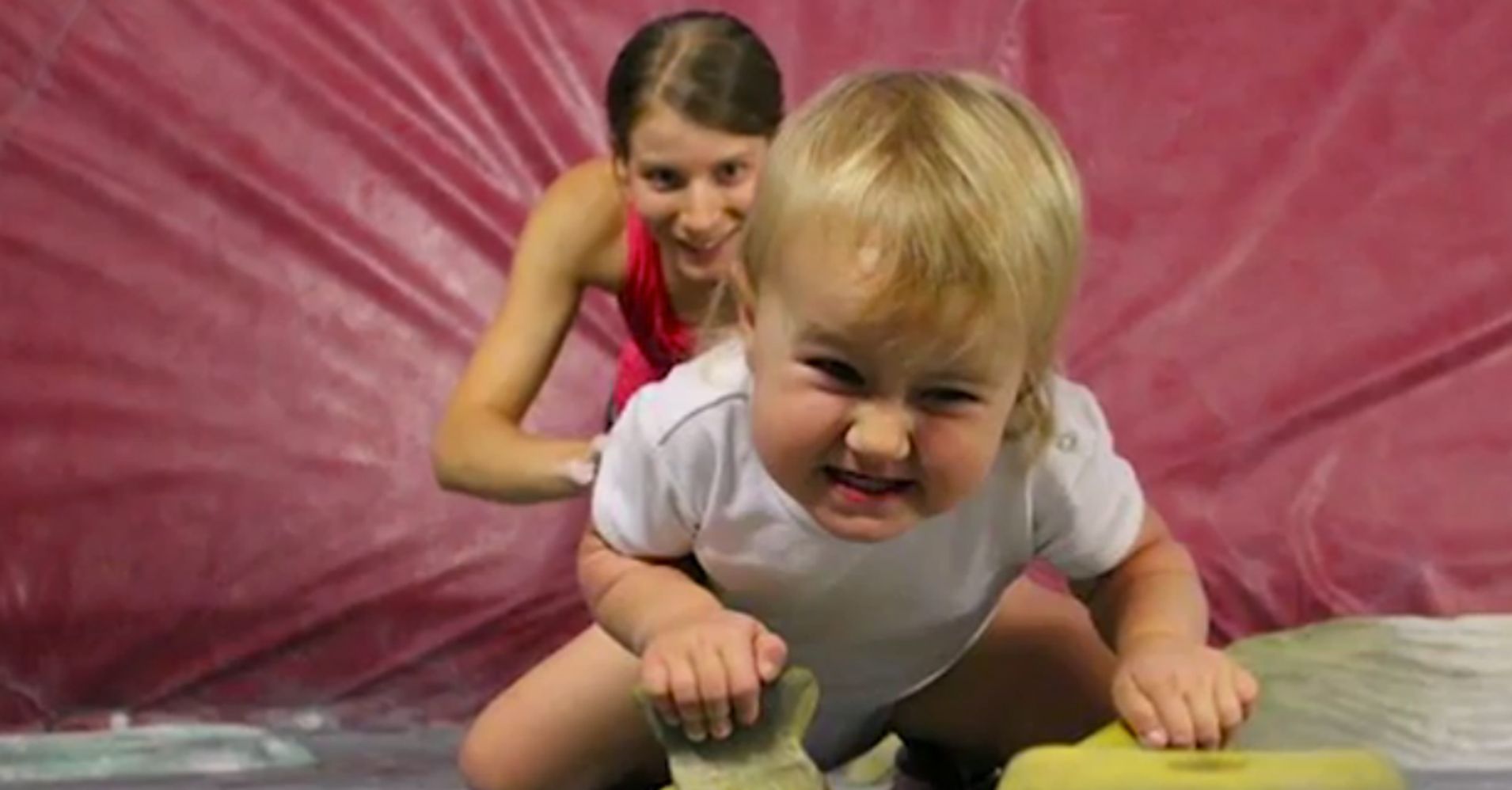 This 2 Year Old Could Rock Climb Before She Could Walk Huffpost