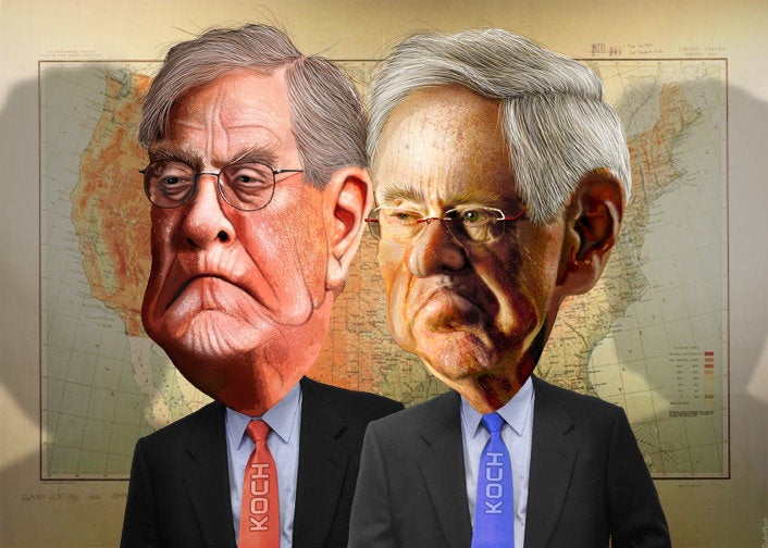Billionaires Charles and David Koch, prominent donors to conservative causes, are now looking to put their money behind an advocacy group that would promote petroleum-based transportation fuel and fight government subsidies for electric cars, sources say.