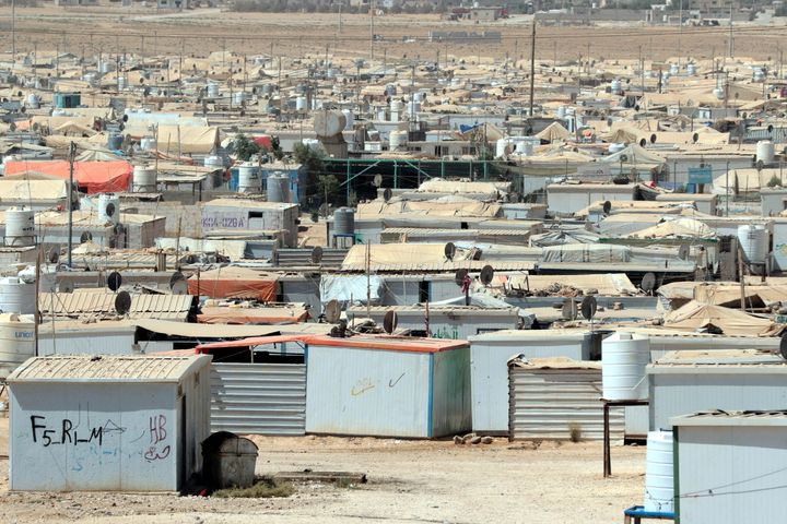 The UN-run Zaatari camp, northeast of the Jordanian capital Amman, provides shelter for 80,000 Syrian refugees.