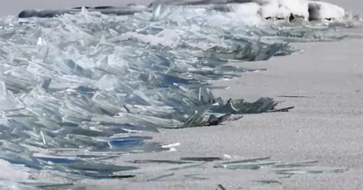 Ice Stacking Watch Ice Stacking Like Shards Of Glass On Lake Superior | HuffPost Life