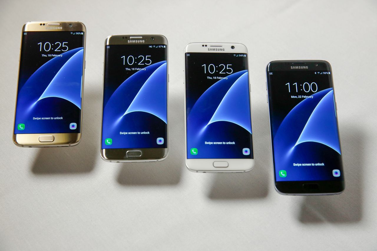 The Samsung Galaxy S7 Edge.