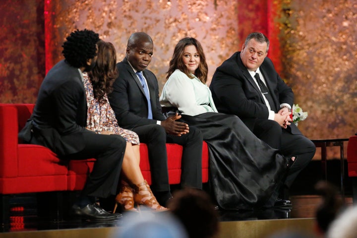 Reno Wilson, Melissa McCarthy and Billy Gardell of "Mike & Molly."