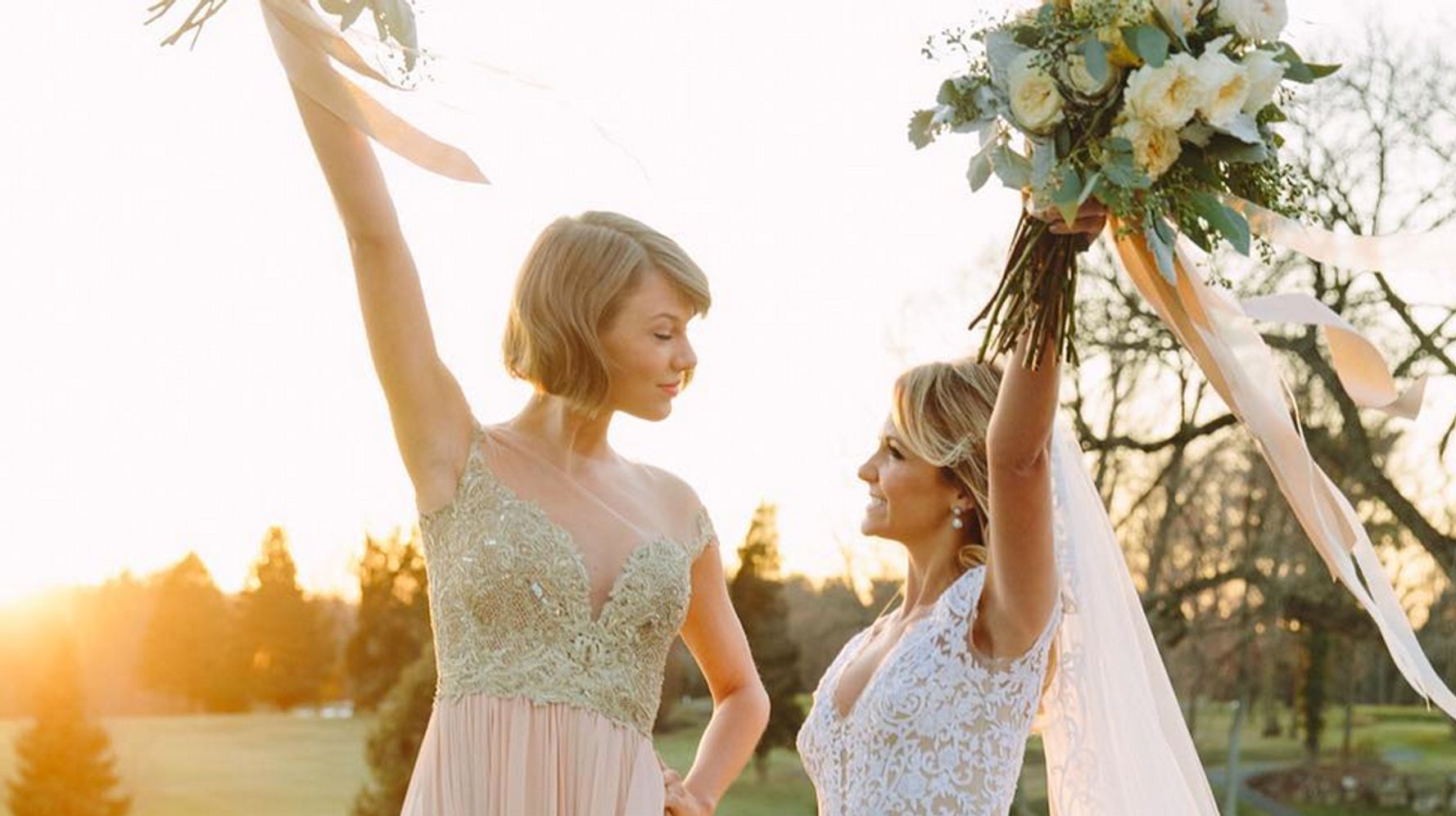 Taylor Swift Was The Happiest Maid Of Honor Ever At Her Best Friends Wedding Huffpost