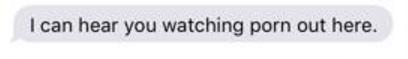 Samantha sent these text messages to David over the course of a year.