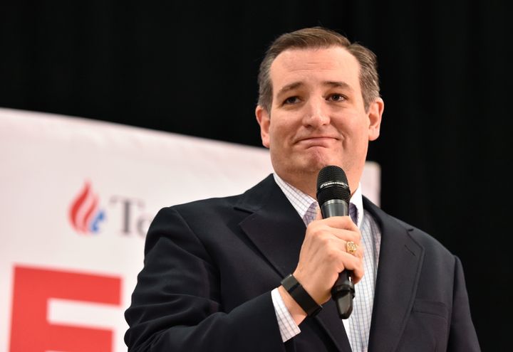 Republican presidential candidate Sen. Ted Cruz (R-Texas) speaks during a campaign event in Las Vegas on Monday.