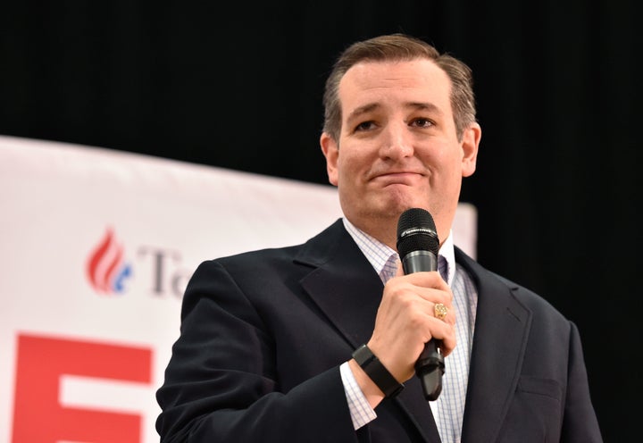 Republican presidential candidate Sen. Ted Cruz (R-Texas) speaks during a campaign event in Las Vegas on Monday.