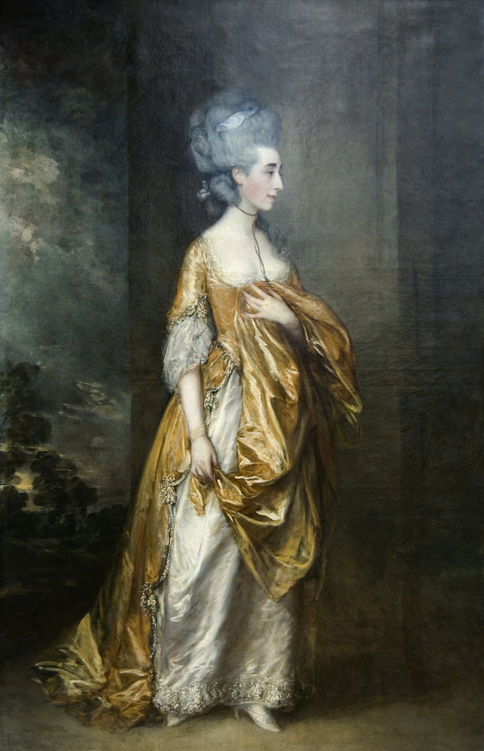 Thomas Gainsborough, Mrs. Grace Dalrymple Elliott, 1778, oil on canvas, Metropolitan Museum of Art Gallery 629<a hr