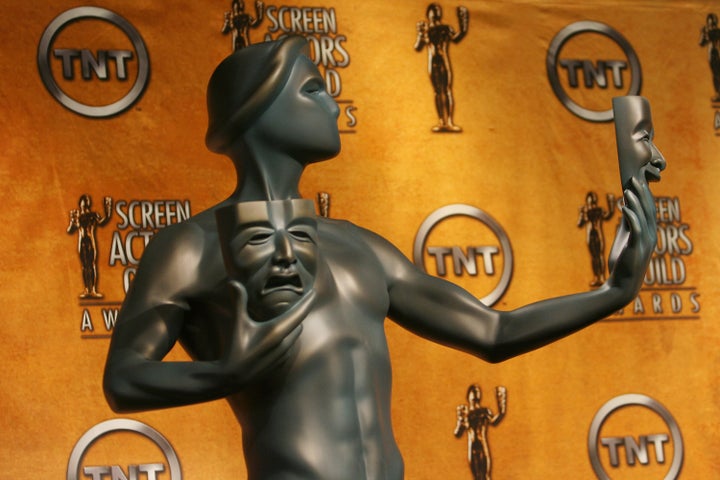 A Screen Actors Guild statue.