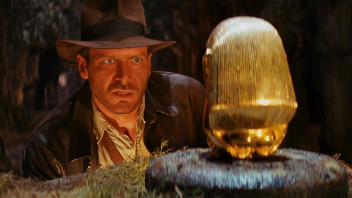 Actor Harrison Ford as the iconic Indiana Jones.