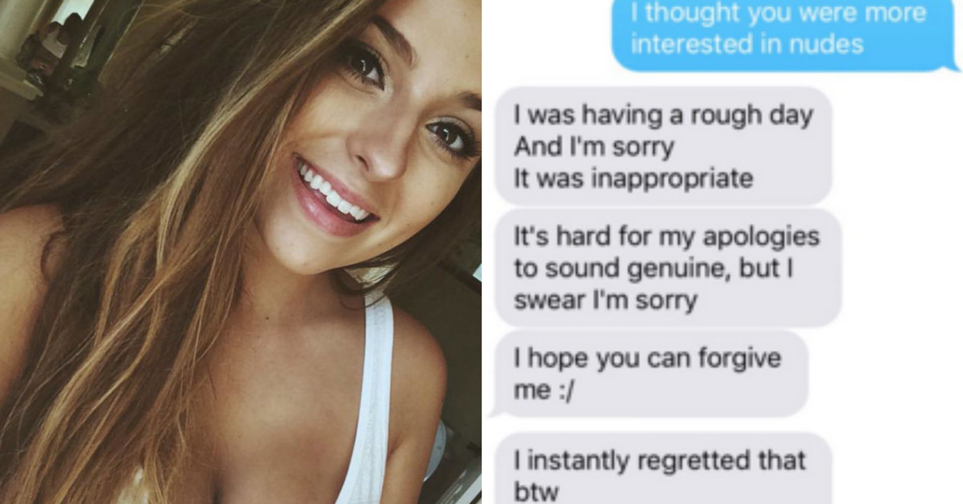 A Guys Request For Nudes Had The Perfect Ending Huffpost