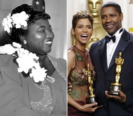 From the wins of Hattie McDaniel to Halle Berry and Denzel Washington, here are 15 of the most unforgettable black Oscar moments through the years.