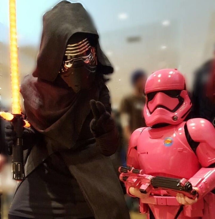 Autumn meets her hero, Kylo Ren.