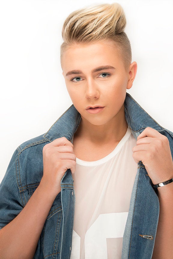 "Throughout my life, I've struggled with accepting myself and my sexuality," Sarafa, who wants to have his own fashion and cosmetic lines one day, said.