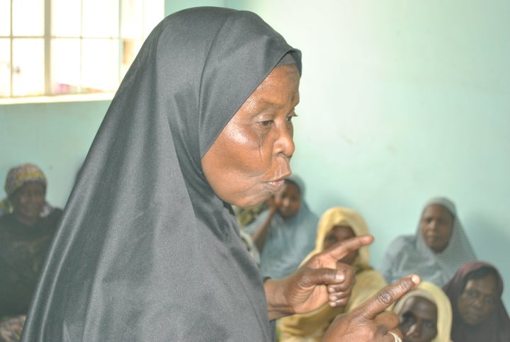 A religious leader of FOMWAN conducting a workshop.