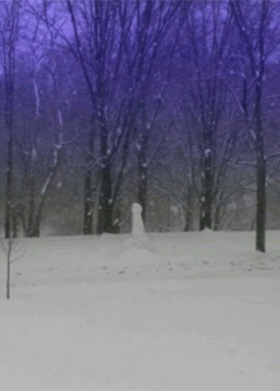 The snow penis in question stood tall at the Ann Arbor, Michigan, campus.