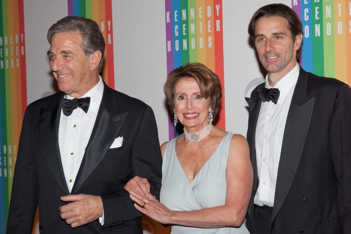 Paul Pelosi Jr., right, with his parents Paul Pelosi and Nancy Pelosi. Pelosi Jr. was recently named executive director of the American Kratom Association, a group fighting to keep kratom legal.