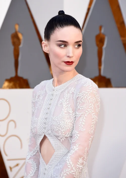 rooney mara sheer dress Rooney Mara's Oscars Dress Is Her Sheerest, Sexiest Look Yet