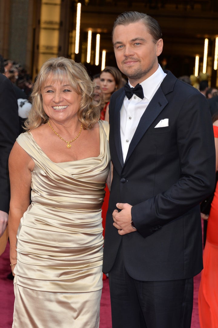 Leonardo DiCaprio (R) and Irmelin Indenbirken attends the Oscars held at Hollywood & Highland Center on March 2, 2014 in
