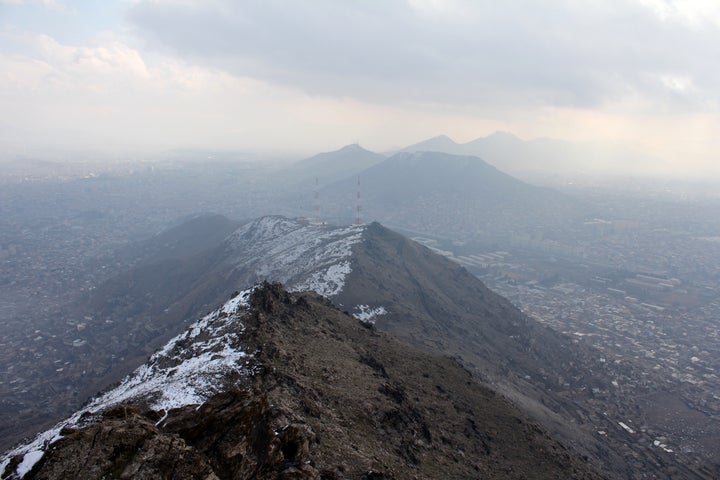 Snowy mountains outside Kabul where the Ascend team trains to prepare for the big trek: climbing Afghanistan's Mount Noshaq.