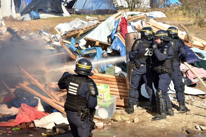 It's not clear how many people were displaced by Monday's demolition. The French government estimates that between 800 and 1,000 refugees must go elsewhere, while aid organizations believe the number is closer to 3,400.