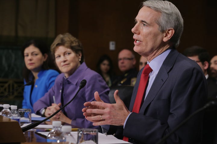 Sens. Kelly Ayotte (R-N.H.), Jeanne Shaheen (D-N.H.) and Rob Portman (R-Ohio) testify about the impact of heroin and prescription drug abuse and deaths in their states during a Senate Judiciary Committee hearing on Jan. 27.