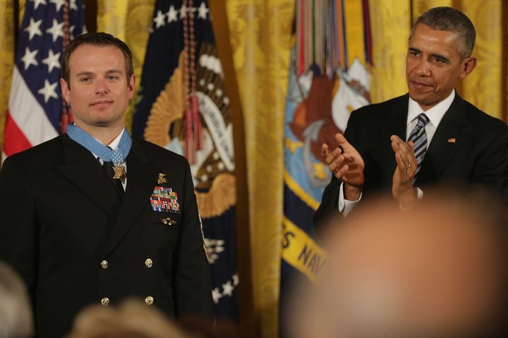 Byers used his body to shield an American hostage from gunfire during a rescue operation in Afghanistan.