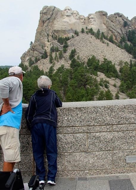 Norma and Tim at Mt. Rushmore.