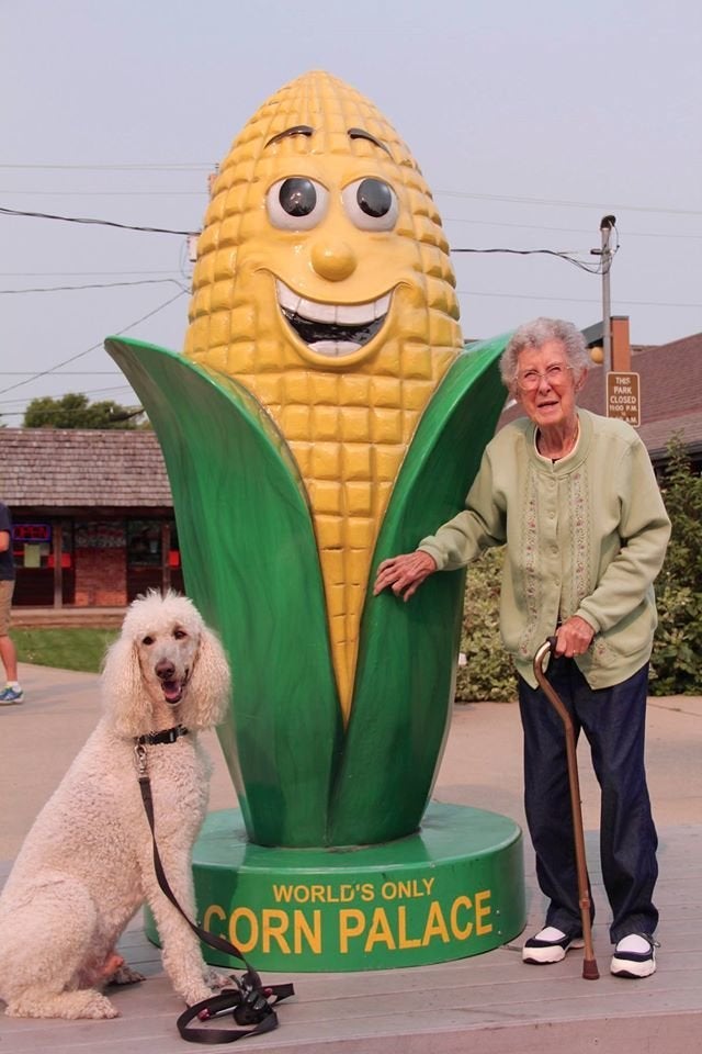 Norma visits the Corn Palace in South Dakota.