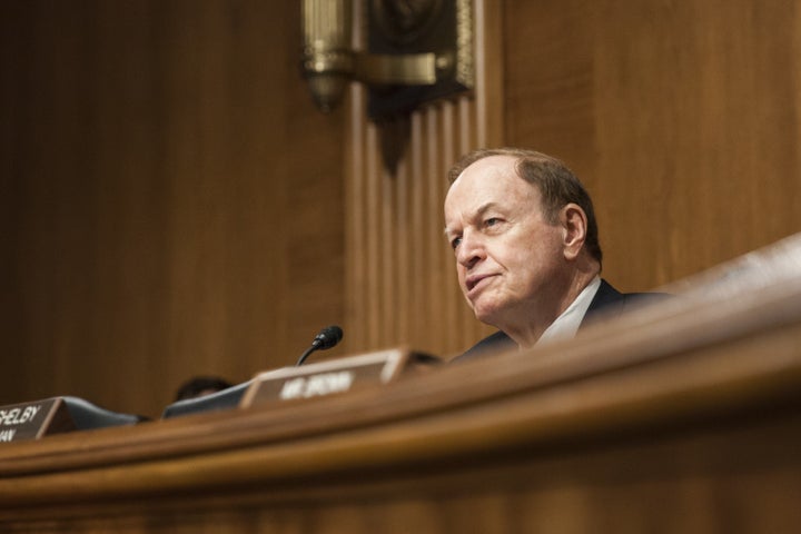 Sen. Richard Shelby (R-Ala.) is benefiting from nearly $1 million in undisclosed spending ahead of the March 1 primary election.