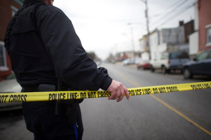 A Philadelphia police officer on duty on Jan. 8, 2016. A federal judge ruled in February that citizens don't have a First Amendment right to record police if they aren't explicitly challenging officers' conduct.