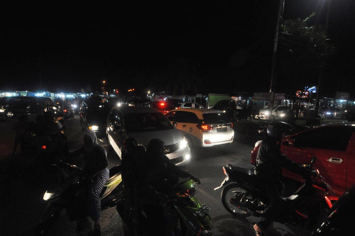 There were no immediate reports of damage, but the shallower a quake, the more dangerous it is. Indonesian residents use a va