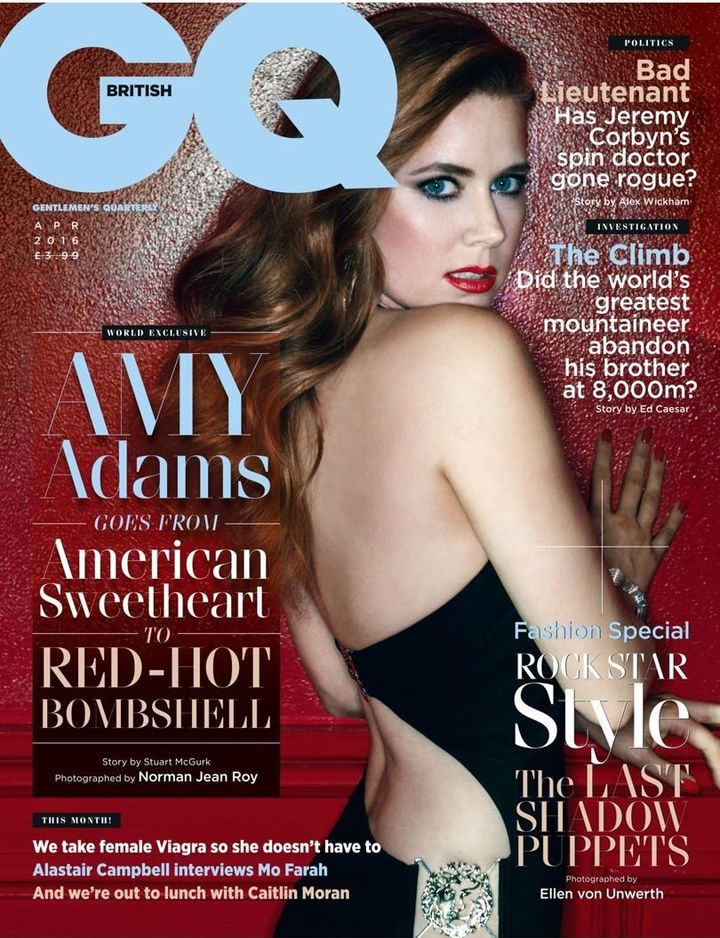 Amy Adams covers the latest issue of British GQ