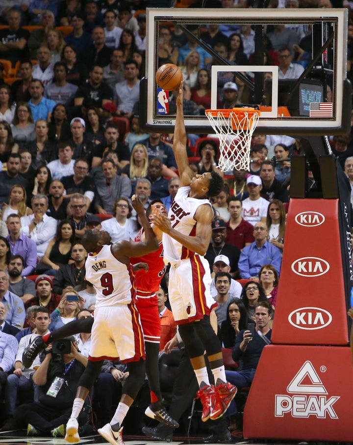 Whiteside ranks first in the NBA in defensive rating.