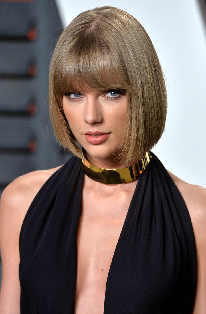 Taylor Swift's classic bob is not too long and not too short, making it an ideal length for fine hair textures. 