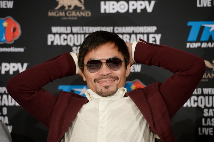 Boxer Manny Pacquiao will face off with Timothy Bradley on April 9. 