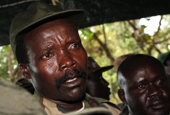 Joseph Kony, who leads the brutal militia The Lord's Resistance Army, is pictured in 2006. The group captured unprecedented numbers of civilians in Central African Republic in the past two months.