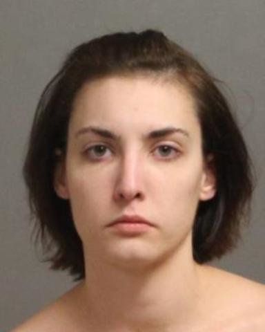 Amanda Schweickert faces charges for allegedly driving with the fake, homemade cardboard license plate.