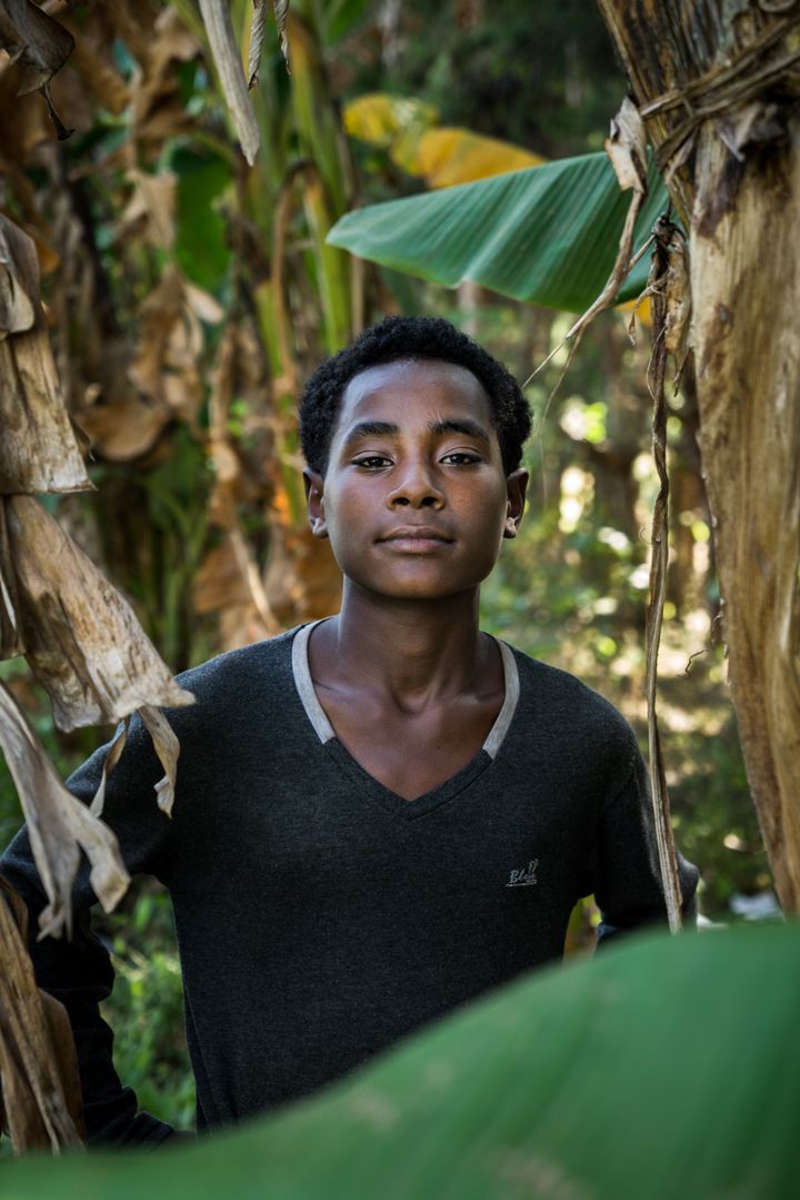Alemayehu, 14, is a member of a boys' club supported by Plan International.