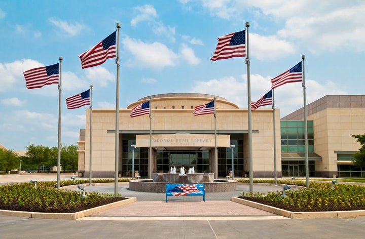 George Bush Presidential Library and Museum on Texas A&M University campus in College Station, Texas. 