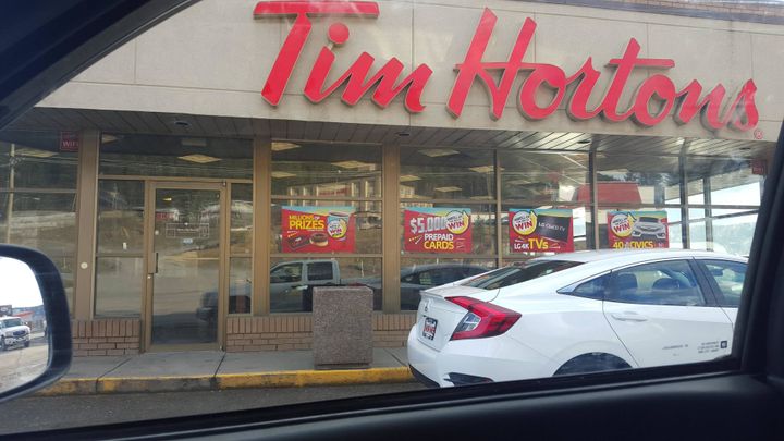 Tim Hortons is one of the couple's go-to spots.