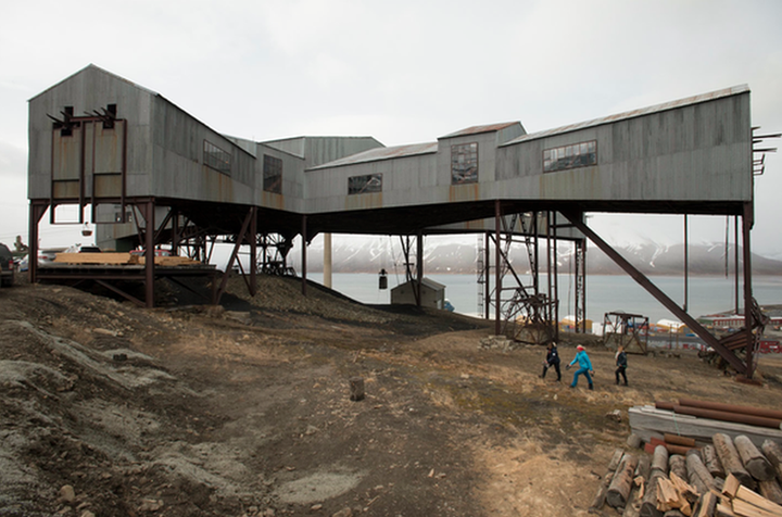 Once a year, the old mining building is turned into a temporary concert hall.