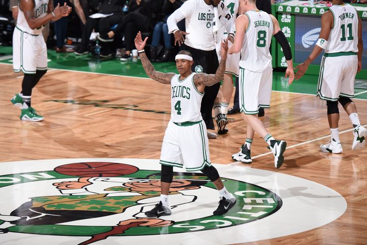 In his first full season with the resurgent Boston Celtics, Isaiah Thomas is averaging nearly 22 points and 7 assists.