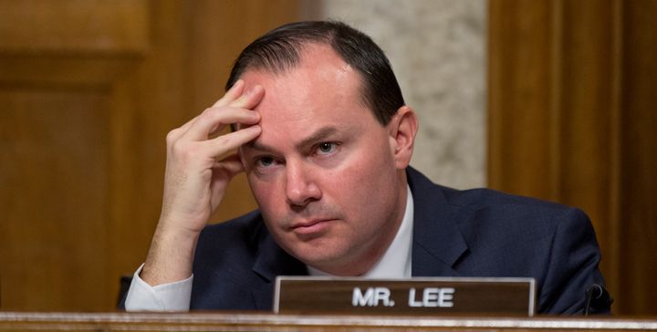 Sen. Mike Lee (R-Utah) thinks Michigan can handle the Flint water crisis on its own. (Photo By Tom Williams/CQ Roll Call)