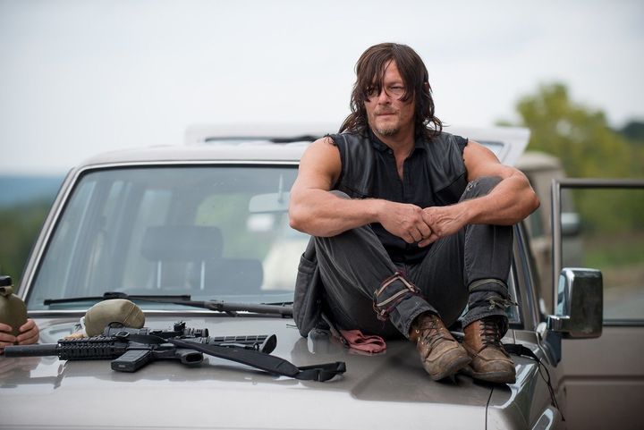 Daryl, played by Norman Reedus, sees death on the horizon.