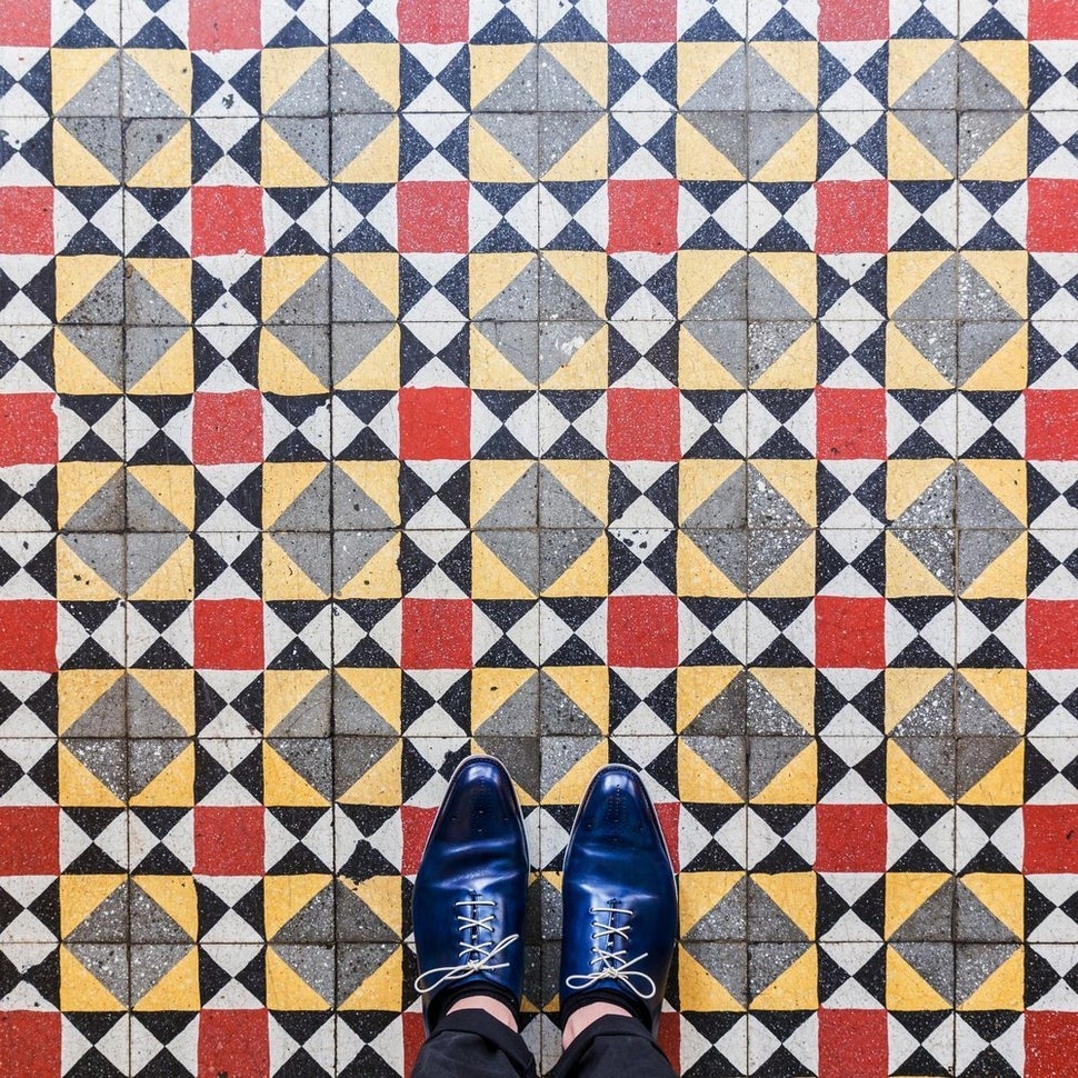 This mosaic in Barcelona's grand Passeig de Gràcia is one of several stunning artworks on the sidewalks of the Ca