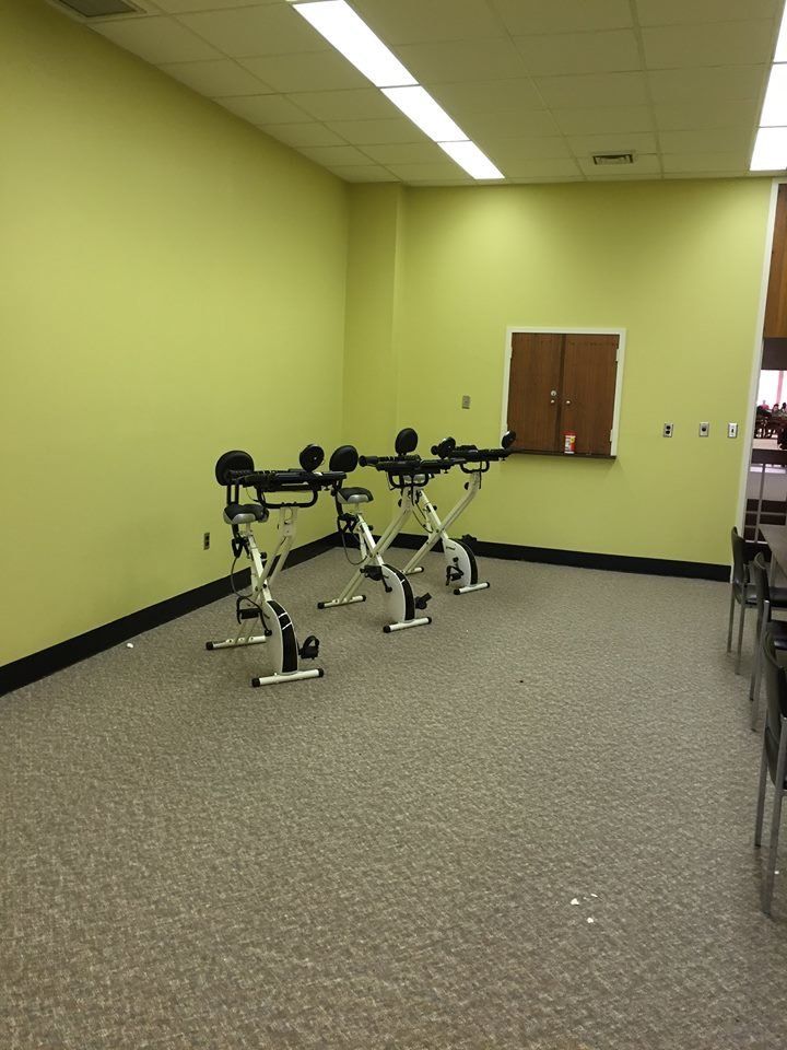 The library moved the three bikes to a larger space to accommodate the new ones that are on their way.